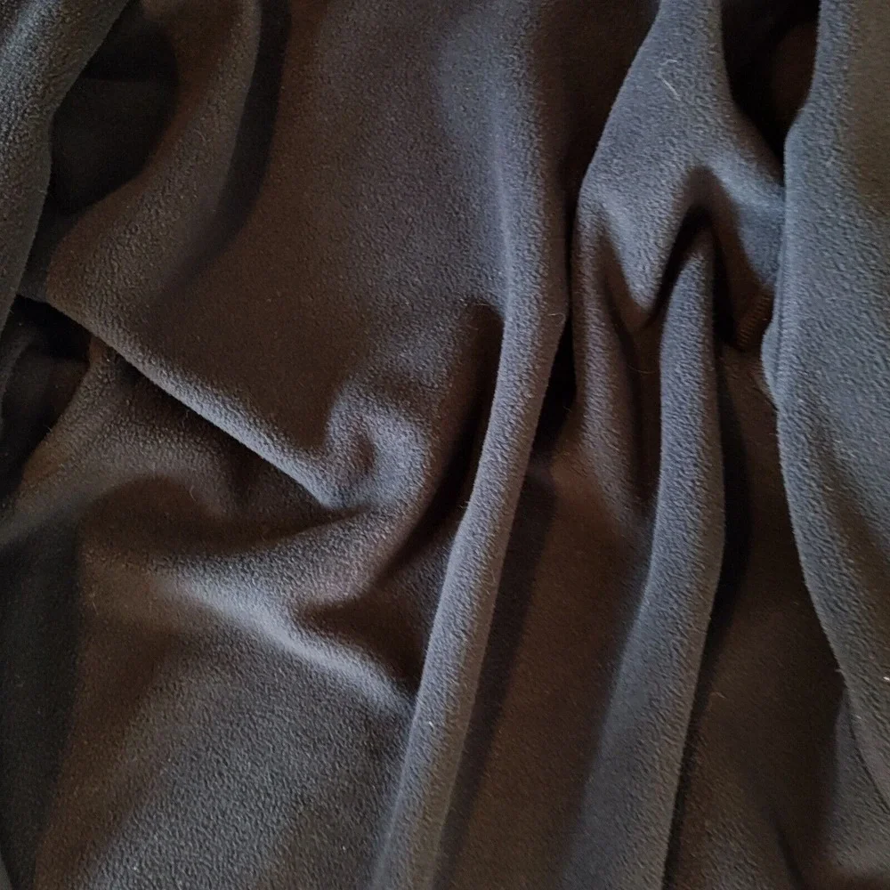 VTG REI Windbloc Polartec Fleece Jacket Full Zip‎ Black Men's XS Women's L Thick